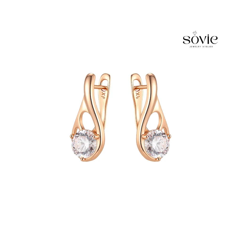 Teardrop Solitaire Earrings