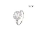 Cushion Cut Vintage Halo Ring