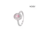 Royal Pink Halo Ring