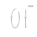Luna Pearl Hoop Earrings