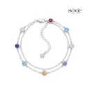 Aurora Crystal Double Layer Bracelet