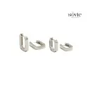 Sovie Aria Geo Hoop Earrings