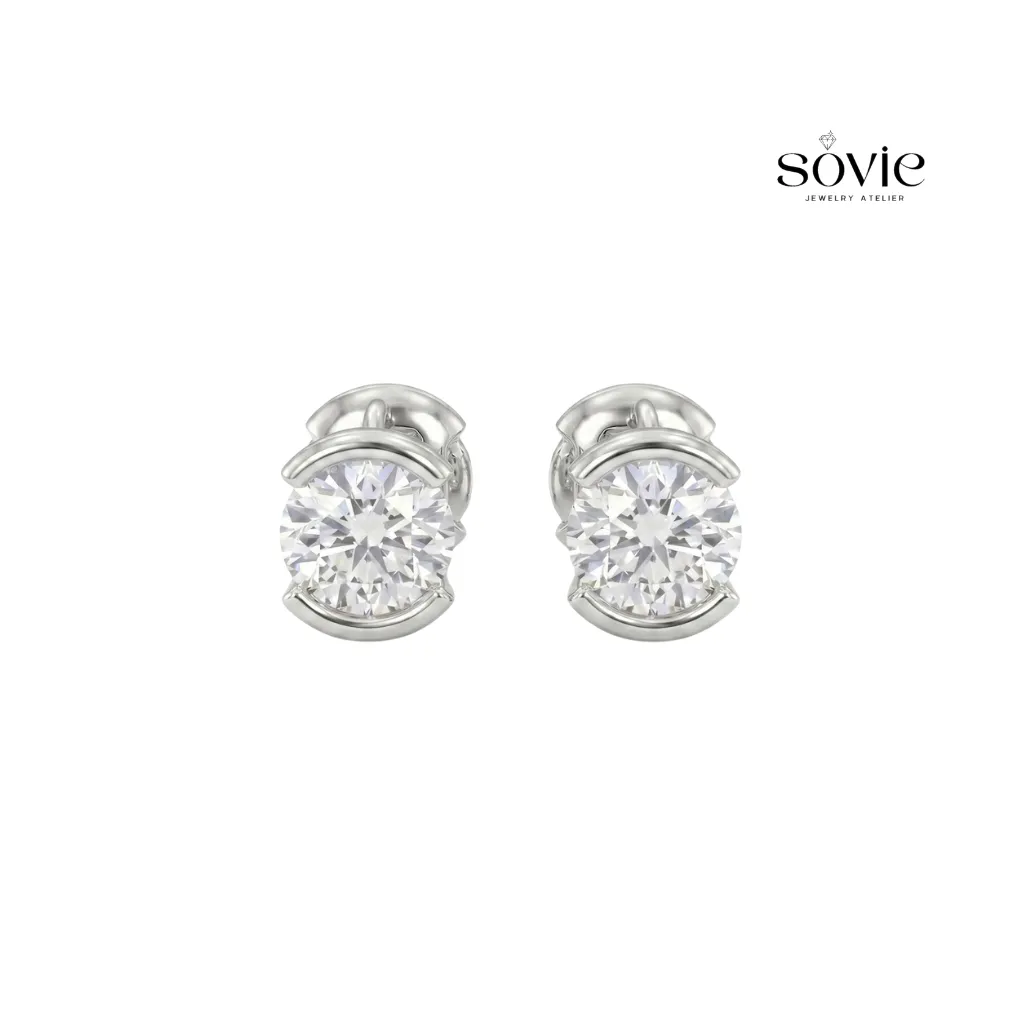 Aurelia Crystal Huggie Earrings