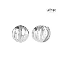 Celeste Wave Huggie Earrings