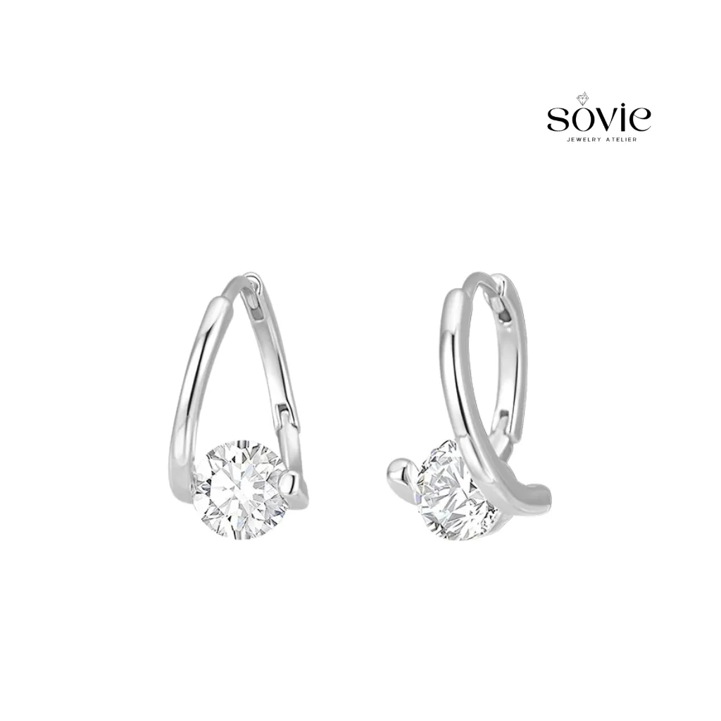 Liora Solitaire Hoops