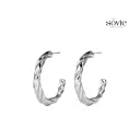 Twisted Rope Hoop Earrings