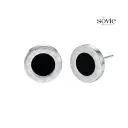 Roman Numeral Coin Stud Earrings
