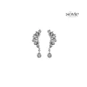 Crystal Petal Cascade Drop Earrings